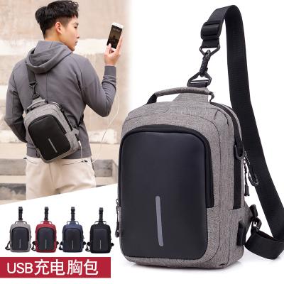 China 2020 Hot Product Mochilas Waterproof Men's Bag Package USB Mini Beg Smart Bag Travel Backbag With USB Charing Left Rise Backpack for sale