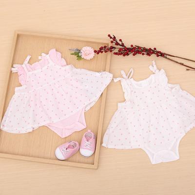 China 3 Month Baby Romper Summer Anti-static 100% Cotton Lace Baby Clothes Baby Dress Baby Clothes for sale