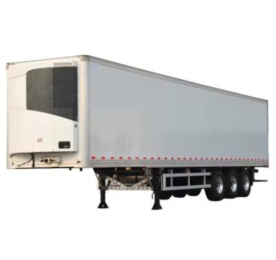 China Customized Refrigerator Freezer Semi Truck Trailers with 13T/16T Axles from Wosheng for sale