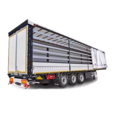 China WS Customizable Tri-axle Canvas Side Curtain Container Semi-Trailer Customer's Request for sale