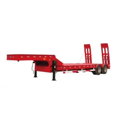 Cina Colore personalizzato 3 asse Low Loader Trailer Heavy Duty Gooseneck Lowbed Semi-Trailer in vendita