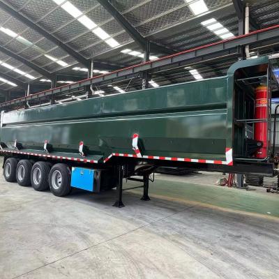 China 3/4 Axles Hydraulic Rear Dump Semi Trailer Tipper for Customer's Requirement for sale