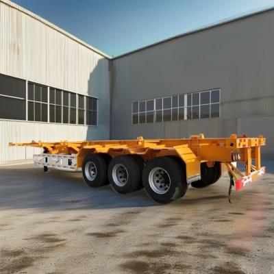 China Truck Trailer 2 Axle 3 Axle 4 Axle Skeleton 20 ft 45ft 53ft 40ft Container Semi Trailer for sale