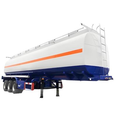 China Carbon Steel 42cbm Diesel Oil Fuel Tanker Semi Trailer with Max Payload 30000 kg for sale