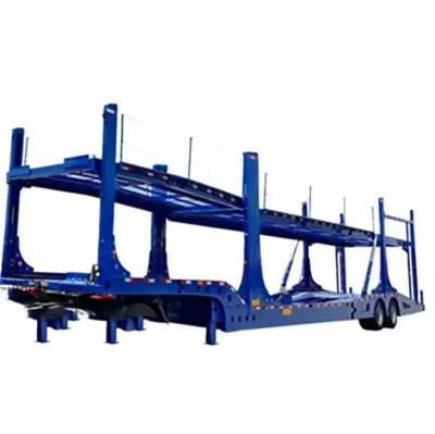 China Truck Trailer Wosheng 2 axels Car Carrier Trailer Double Deck Car Transport Semi Trailer Te koop