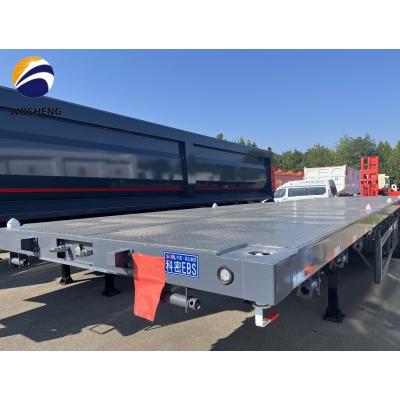 China Trailer de camión de 120 toneladas para carga a granel y contenedores de 20 pies y 40 pies en venta