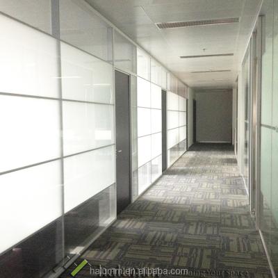 China Fine Workmanship High Partition Wall Aluminum Office Cubicle Design With Wooden Door for sale