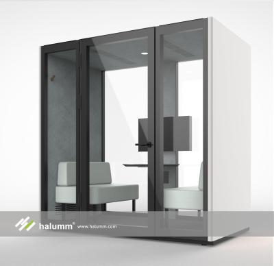 China Modular office halumm 4 Seat office pod prefab office privacy pod office meeting pod for sale