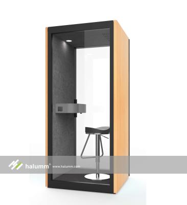 China Airport Acoustic Design Single Seater One Seater Metal Office Telephone Booth Office Meeting Customized Pod for sale