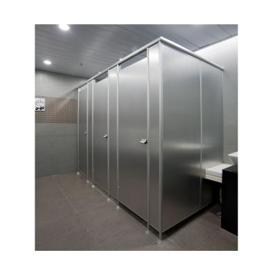 China Industrial HPL Panel Toilet Wall Divider Toilet Partition With Cubic Rack Aluminum Toilet for sale