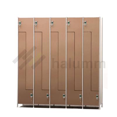 China Shopping Mall Environmental Protection Strong Small Spa White Lockers , HPL GYM Locker for sale