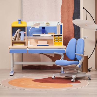 China New Color Modern Kids Table Study Desk Kids Desk And Chair Set for sale