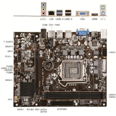 China Intel OEM Digital Signage Processor 8th Gen Motherboard With VGA HD Port for sale