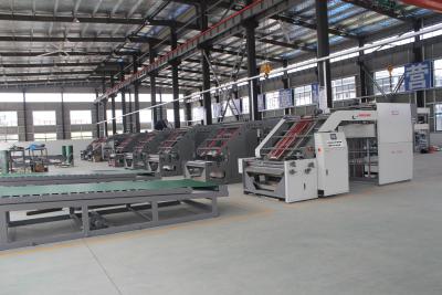 China Máquina de laminação litográfica de 5 camadas 26KW Flute Lamination Pasting Machine DX-1450 à venda