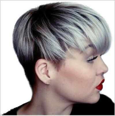 China Wholesale Silky Straight Pixie Cut Human Hair Wigs, Short Curly Pixie Wig, Wave Pixie Cut Lace Wig for sale