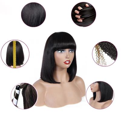 China Straight Straight Lace Front Bob Wig Lace Front Human Hair Wig For Black Women for sale