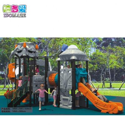 China Outdoor Kindergarten Playground Amusement Equipment Non-slip, Outdoor Kids Slide and Swing for sale