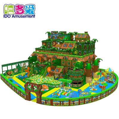 China 2021 Plastic Indoor Kids Playground Playground Equipment, Jungle Theme Medium Size Multiple Naughty Castle AD-462 for sale