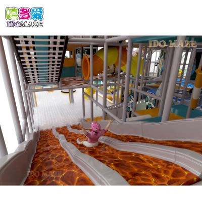 China safe & Wholesale Price Environmental Protection Material Kids Drop Soft Slide Adventure Amusement Indoor Playground For Kids Dubai for sale