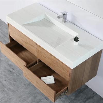 China 1 Satz Schüttler/Hochplatte/Flush Slab Stil Badezimmer Vanity Schrank freies Design zu verkaufen