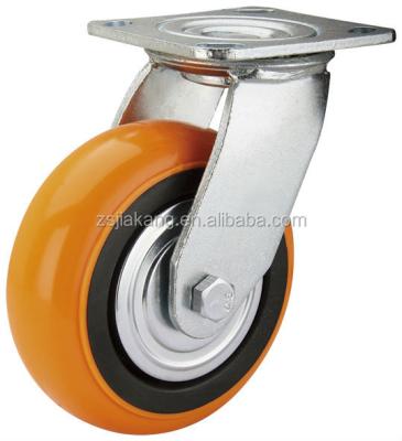 China Swivel / Fixed / Brake 8 Inch Industrial Heavy Duty Trolley Caster Wheels for sale