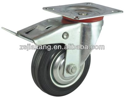 China Rubber Garbage Removal Rubber Caster , Waste Bin Caster for sale