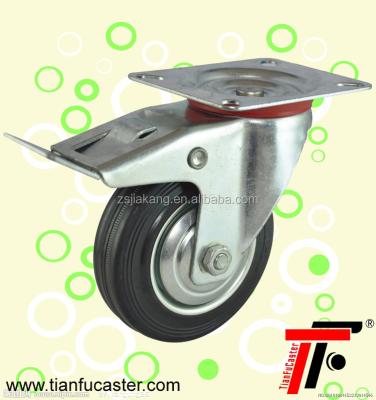 China Rubber Rubber Casters And Wheels , Industrial Swivel Wheels For Trailers for sale