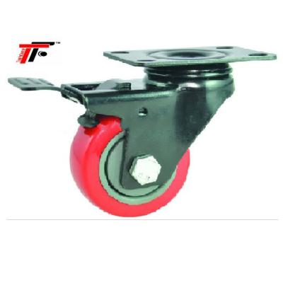 China PU Swivel Wheel For Trailers, PU Wheel Rim, Medium Duty Caster for sale