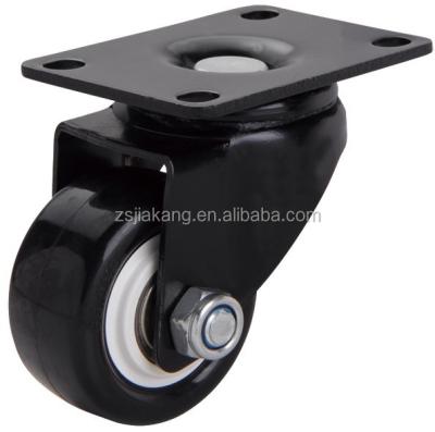 China Polyurethane (PU) Electrophoretic PU Threaded Stem Wheels And Casters for sale