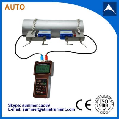 China low cost clamp on type handheld ultrasonic flow meter manufacturer for sale