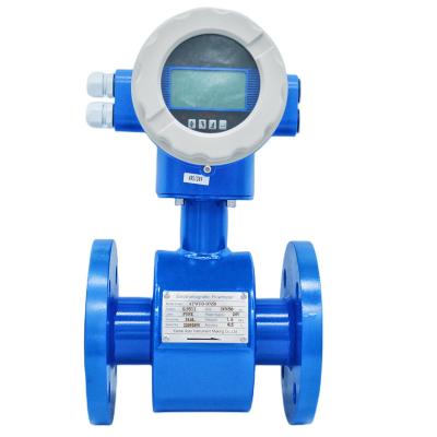 China Industrial Sewage Electromagnetic Flowmeter Magnetic Water Flow Meter Price For Agricultural Irrigation Water for sale