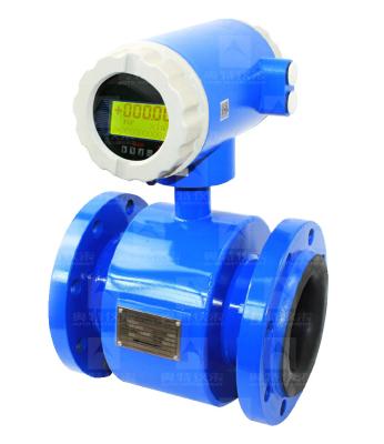 China 2 4 8 Inch digital display water flow meter pipeline water pump liquid electromagnetic magnetic flowmeter for sale