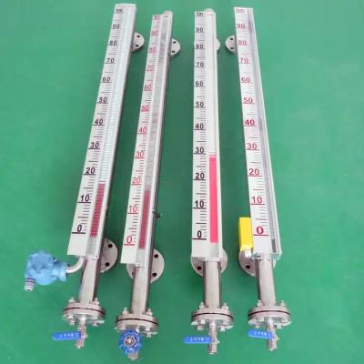 China Magnetic Float Type Liquid Level Gauge Water Float Indicator Boiler Sight Glass Switch for diesel oil for sale