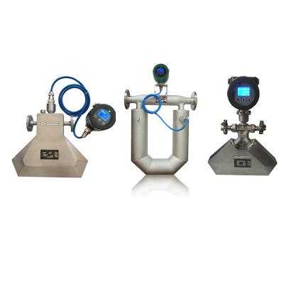 China Hot Sale Small Precision SS316L Coriolis Mass Flow Meter with 4-20mA and RS485 for sale