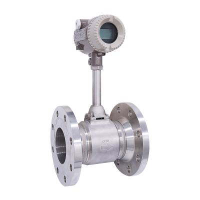 China Liquid/gas flowmeter Flange connection vortex flow meter with 4-20mA output for sale