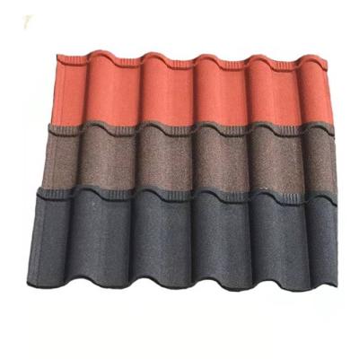 China New Colorful Acid Alkaline Resistance Design Building Materials Stone Coated Roofing Metal Tile for sale