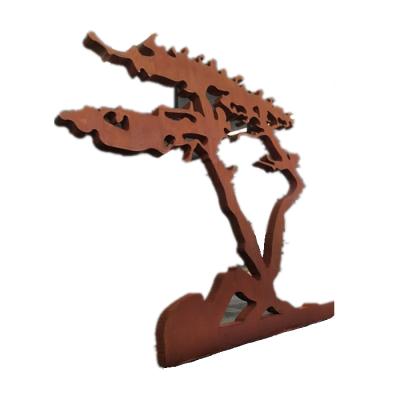 China Outdoor Corten Stainless Steel Anti-corrosion Steel Sculpture of Art Decoration Garden Large Art for Sale for sale