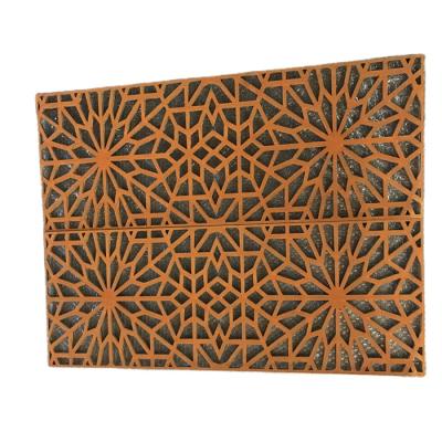 China Metal corten steel sewer cover garden landscape for sale