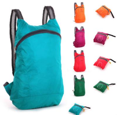 China Portable Ultralight Waterproof Reusable Foldable Nylon Backpack for sale