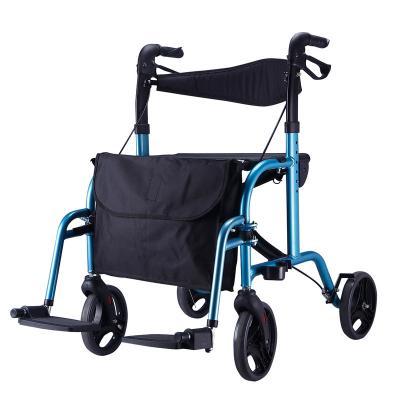 China High Quality Folding Aluminum Alloy Folding Light Weight With Adjustable Seat And Footrest Wheelchair for sale