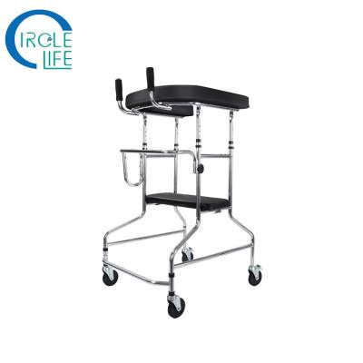 China Aluminum Body Health Care Hospital Elderly Disabled Walking Aid With Wheels for sale