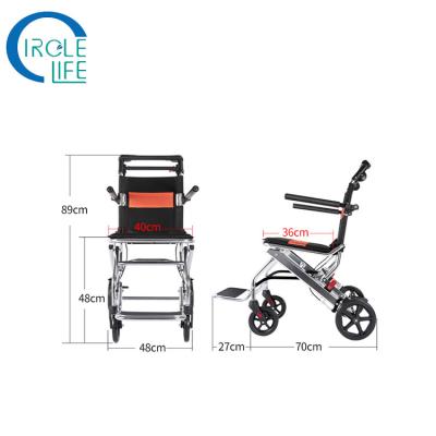 China Transport Folding Patient Wheelchair Lightweight Folding With Hand Brakes Healthcare Medical Wheelchair for sale