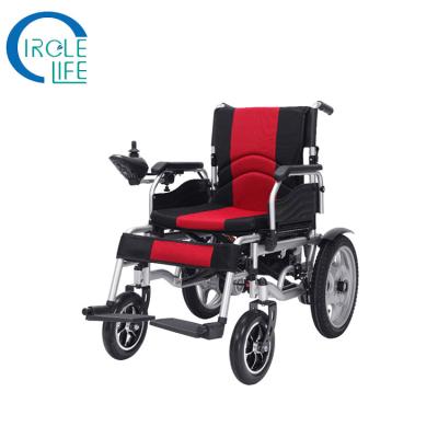 China Caremoving Handcycle Folding Disabled Electric Chair for Disabled Travel for sale