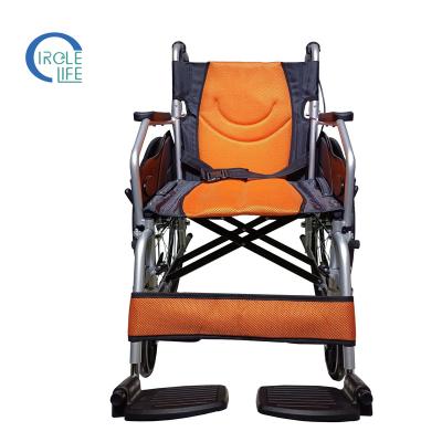 China Aluminum Alloy Collapsible Foldable Lightweight Manual Wheelchair For Disabled Adult Child for sale