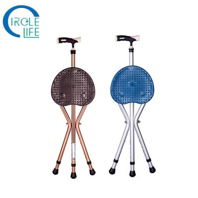 China Folding Canes Adjustable Folding Cane Stool For Senior Citizens Non Slip for sale