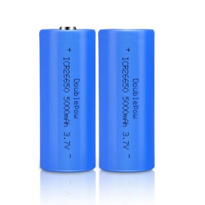 China Toy Manufacturer A Grade Quality Assurance High Capacity 3.7v Li-ion Battery 3.7v 26650 Rechargeable 5000mah Lithium Battery for sale