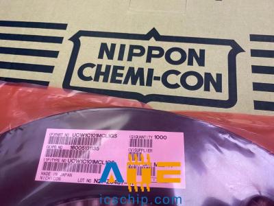 中国 溶解100uF 16V 20%ニチコンのアルミニウム電気分解コンデンサーUCW1C101MCL1QS 販売のため