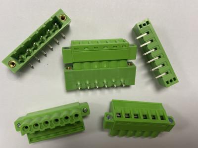 China 5.08M M 6 Pin Terminal Block Connector XK2EDGKM PA66 6 Pin Screw Terminal en venta