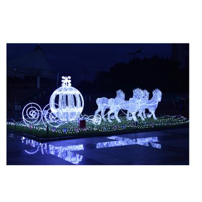 China Commercial use favor price high-brightness led landscape lights carriage shaped decorative night lights for sale