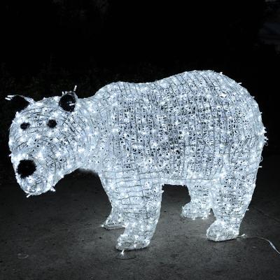 China Commercial Waterproof 3D Garden Use 2D Animal Sculpture Outdoor Decoration Led Pattern Light for sale